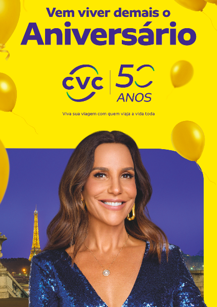 Ivete Sangalo é a embaixadora da campanha de aniversário da CVC
