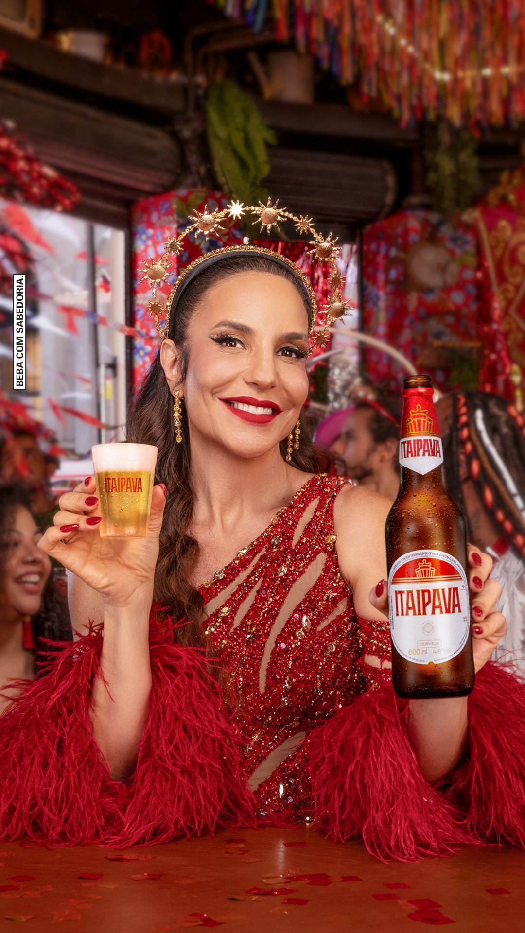 Ivete Sangalo dá voz ao Carnaval da Itaipava com versão inédita do hit “Me Abraça, Me Beija” ❤️🍻