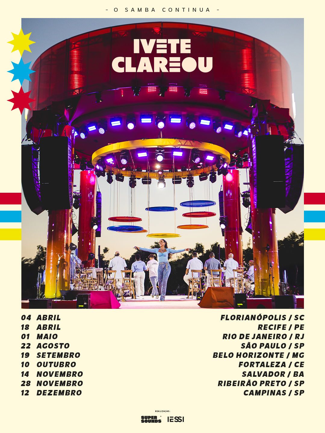 “Ivete Clareou” cresce em 2026 e ganha datas em novas cidades